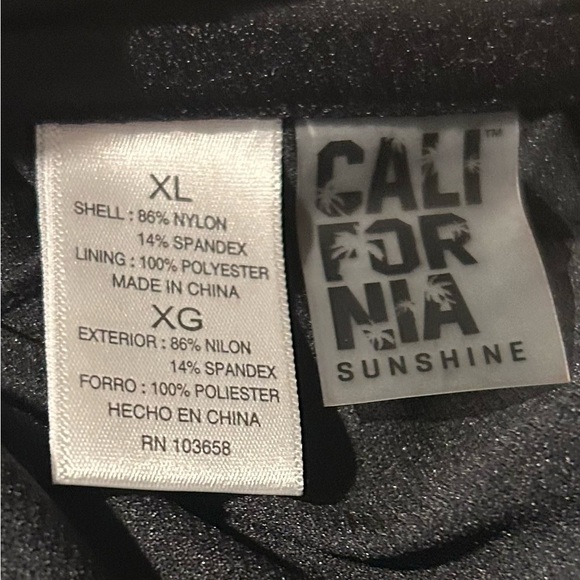 California Sunshine Women’s One Piece Swim Suit. Xtra Large. Black - Picture 7 of 7